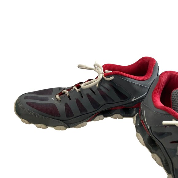 Nike Mens 12 Reax 8 TR Mesh Dark Grey Athletic Running Shoe Sports Outdoors Run - Picture 11 of 12